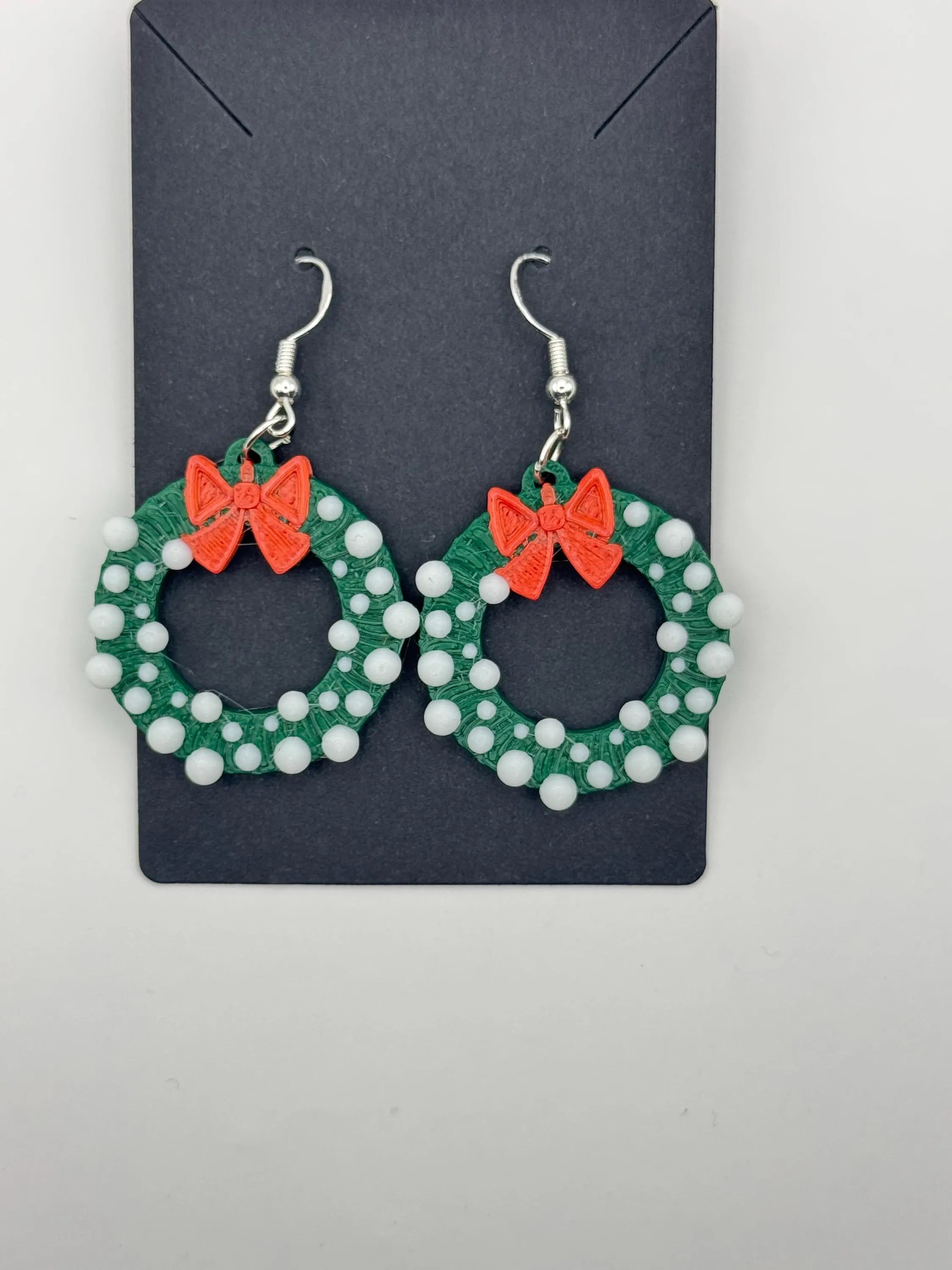 Christmas Wreath Earrings