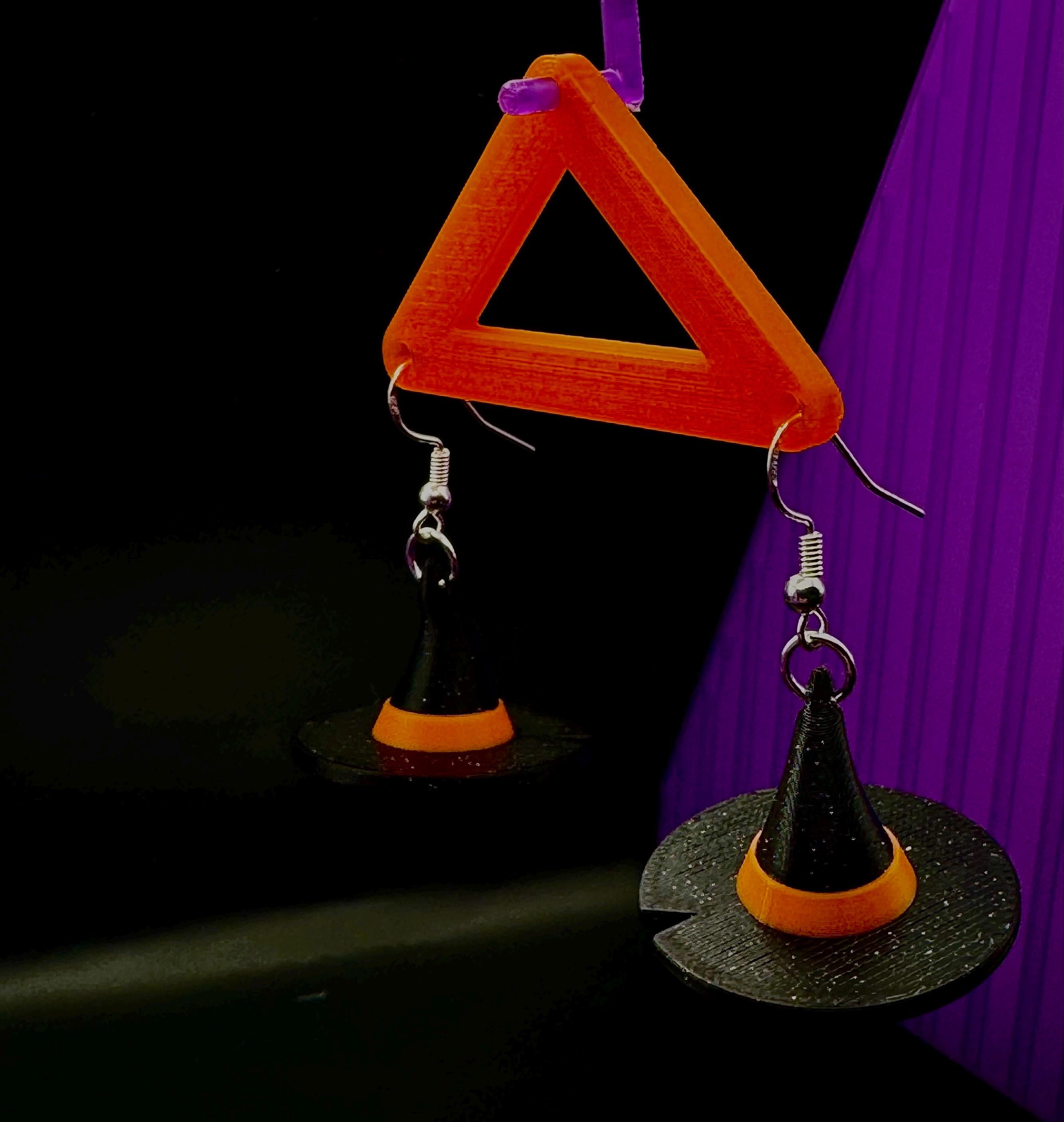 Witch Hat Earrings
