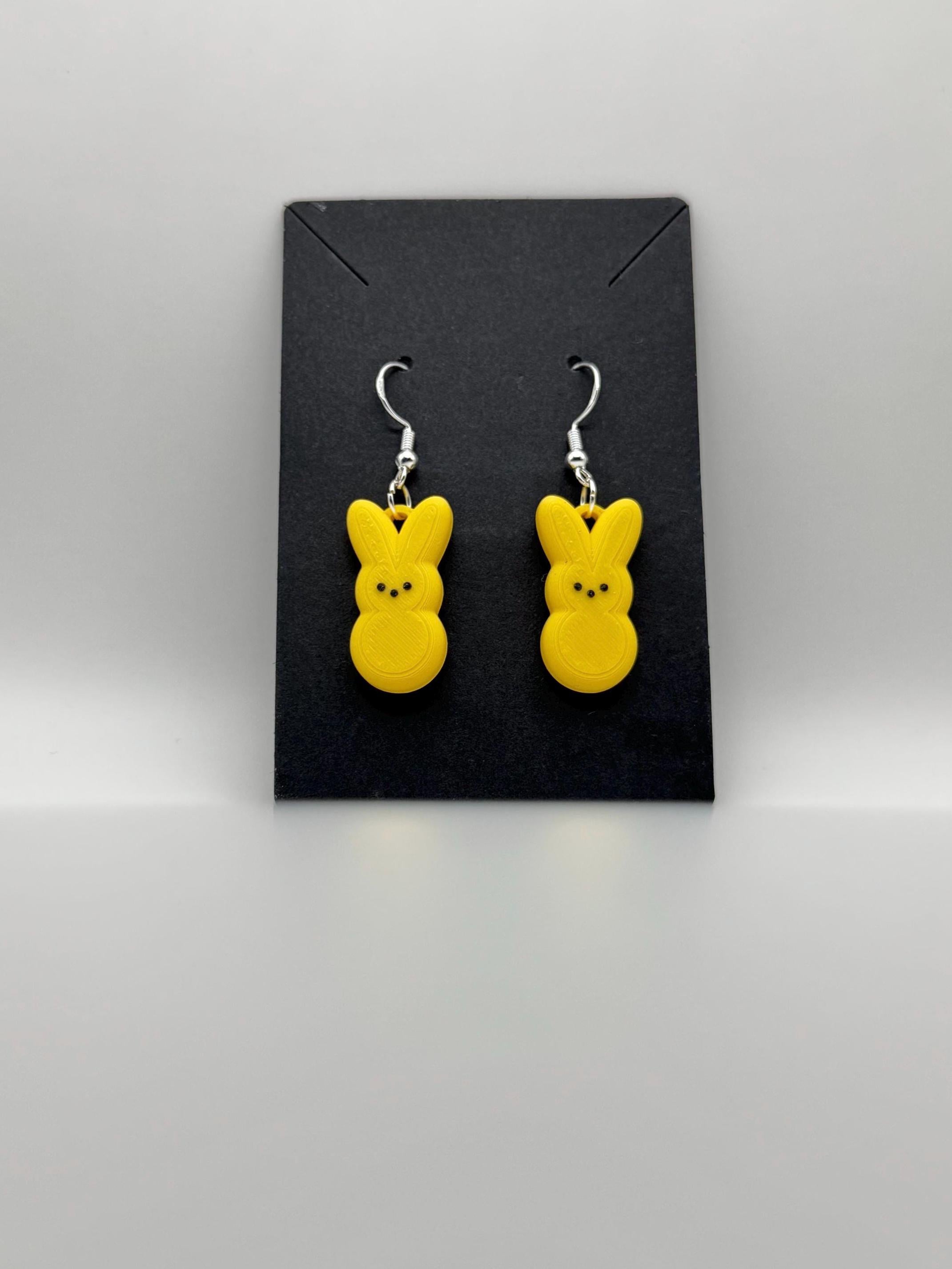 Sweet Peep Bunny Dangle and Drop Earrings