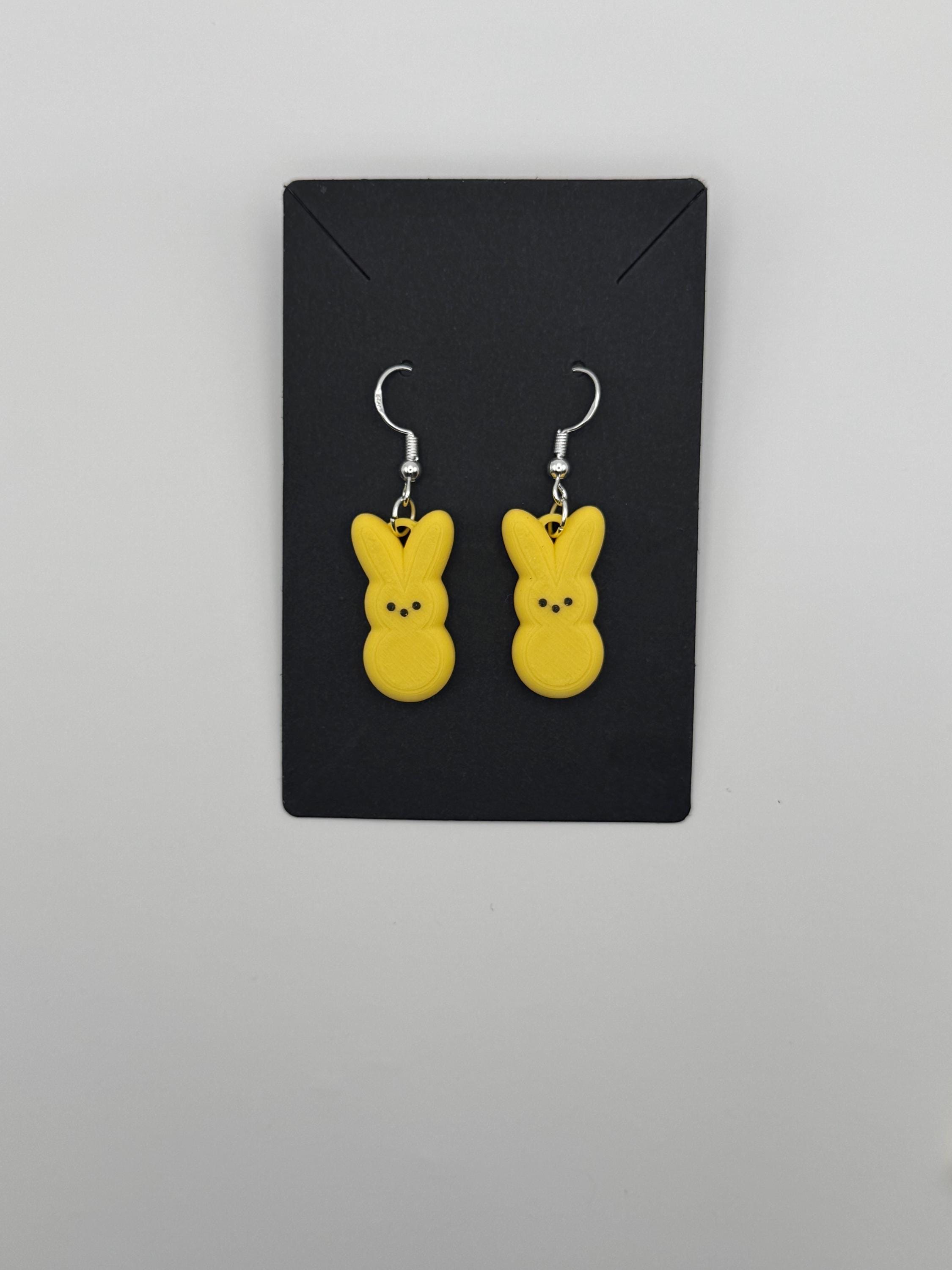 Sweet Peep Bunny Dangle and Drop Earrings