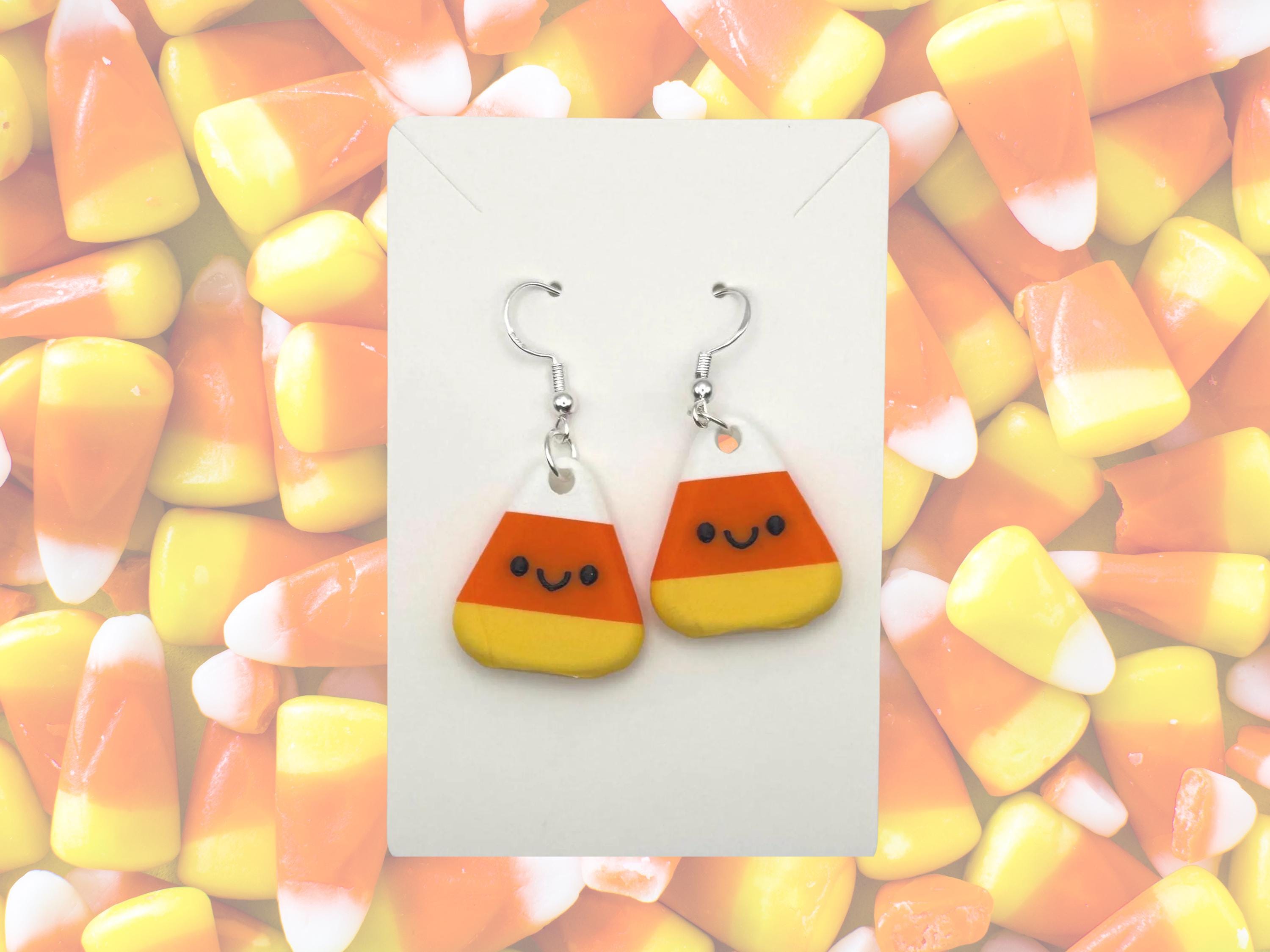 Candy Corn Earrings